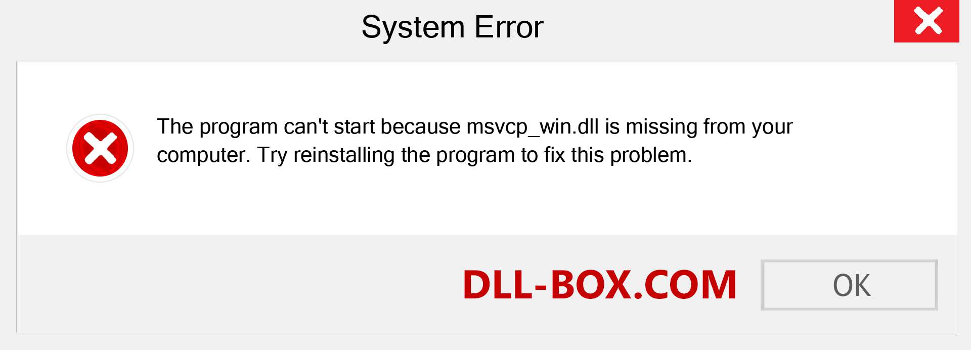  msvcp_win.dll file is missing?. Download for Windows 7, 8, 10 - Fix  msvcp_win dll Missing Error on Windows, photos, images