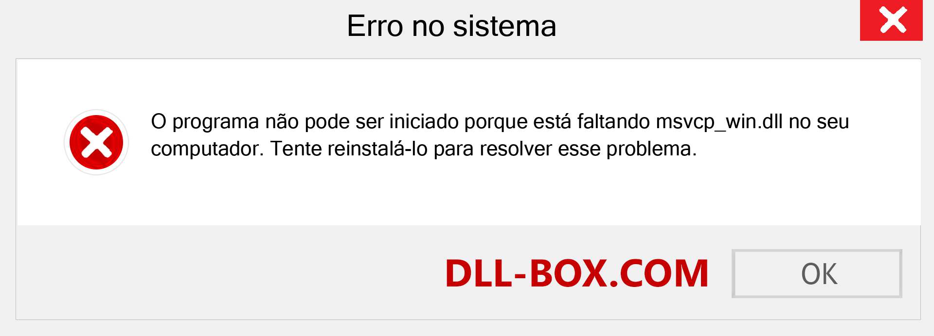 Arquivo msvcp_win.dll ausente ?. Download para Windows 7, 8, 10 - Correção de erro ausente msvcp_win dll no Windows, fotos, imagens